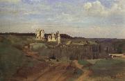 The castle of pierrefonds Corot Camille